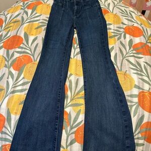 We The Free Blue Flare & Wide Leg Jeans